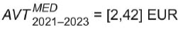 〖AVT〗^MED_2021bis2023 = [2,42] EUR